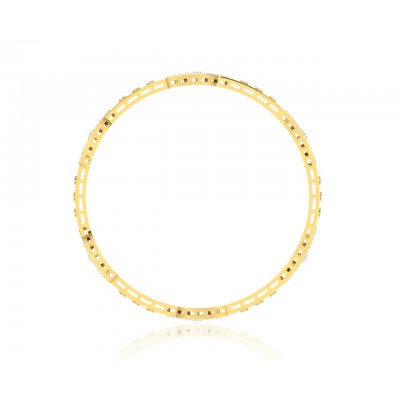 Jeny Round Brilliant Diamond Bangles in Gold